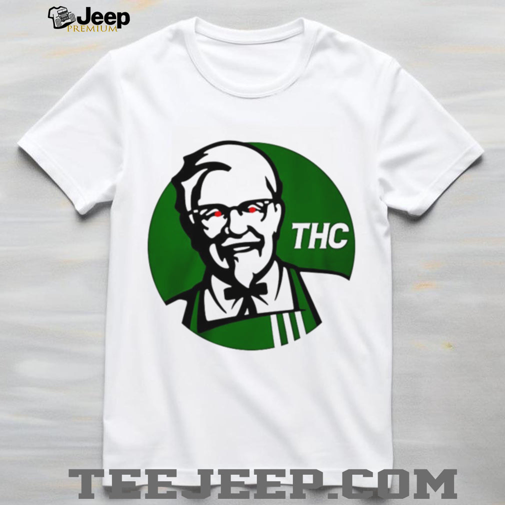 Parody Colonel Sanders Green THC Graphic T Shirt