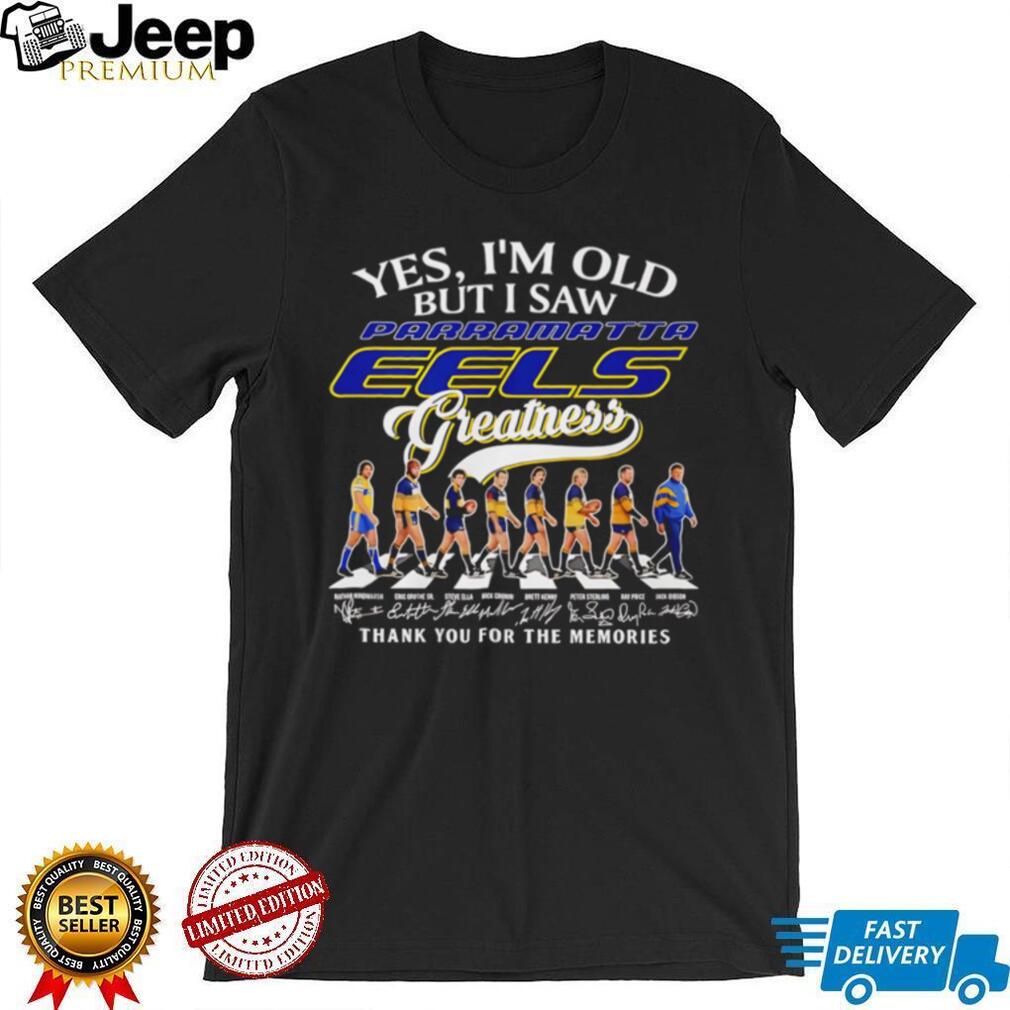 Parramatta Eels Greatness Legends Abbey Road Rugby Tribute T Shirt