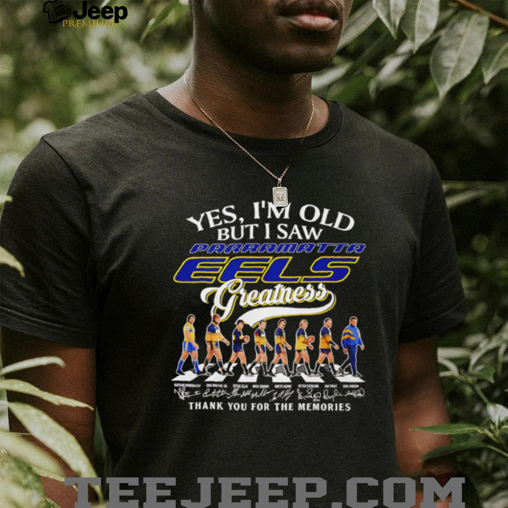 Parramatta Eels Greatness Legends Abbey Road Rugby Tribute T Shirt