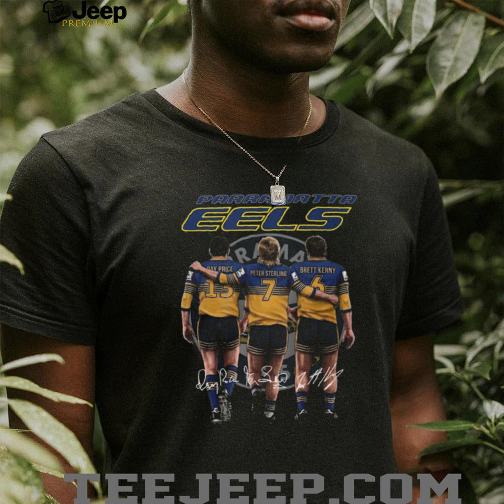 Parramatta Eels Legends Price Sterling Kenny Signatures Retro T Shirt