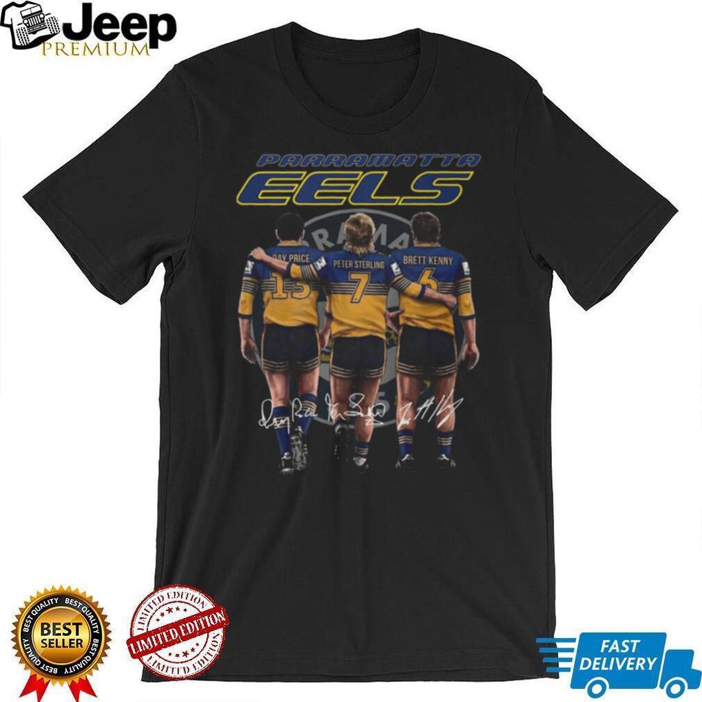 Parramatta Eels Legends Price Sterling Kenny Signatures Retro T Shirt