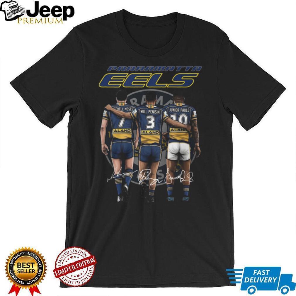 Parramatta Eels Moses Penisini Paulo Modern Trio Signature T Shirt