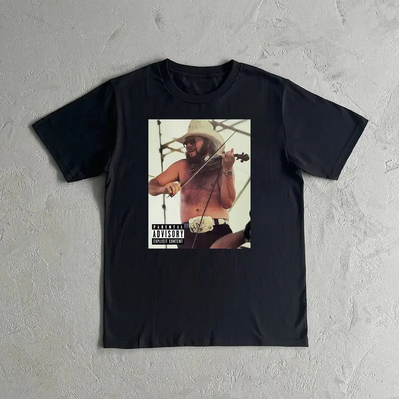 Party B0y H4nk Tee, Country Music Shirt, Vintage Aesthetic, Western Outlaw Boho Shirt , Unisex Short Sleeve Tee Shirt