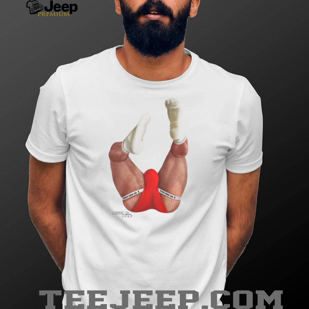 Pastel Papi Funny This End Up Red Briefs Graphic T Shirt