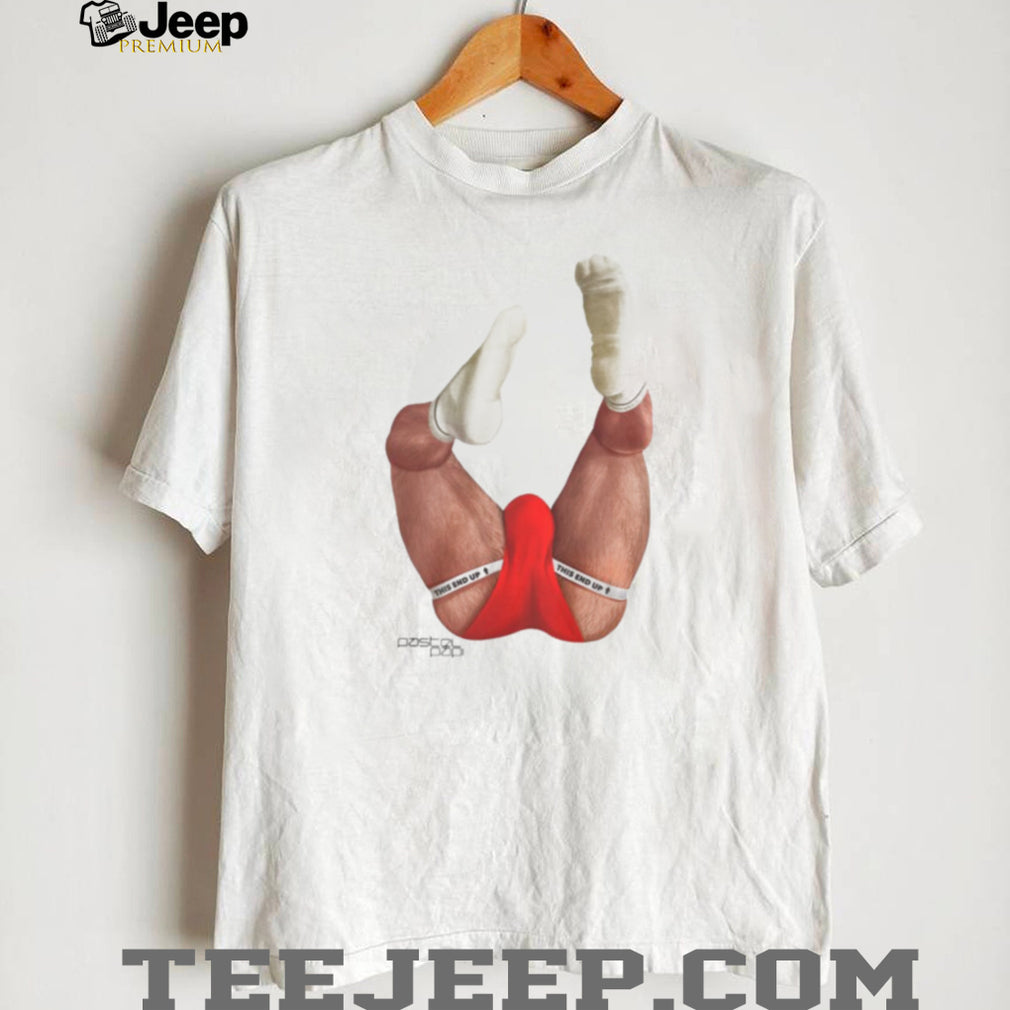 Pastel Papi Funny This End Up Red Briefs Graphic T Shirt