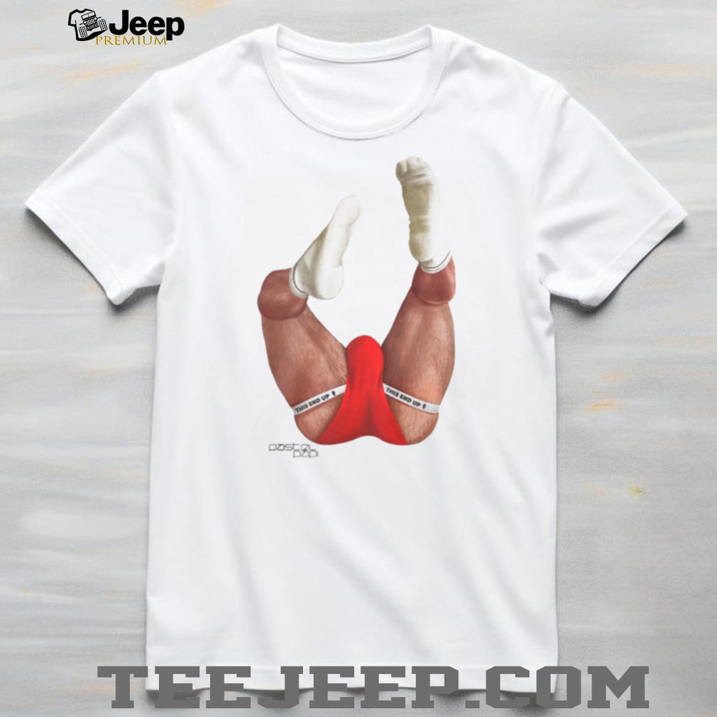 Pastel Papi Funny This End Up Red Briefs Graphic T Shirt