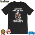 Patriot Eagle Guns and Beer American Flag Humor T Shirt