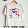 Patriotic American Duck Patriotic Bow and Sunglasses T Shirt