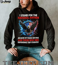 Patriotic American Eagle “I Stand For The National Anthem” T Shirt