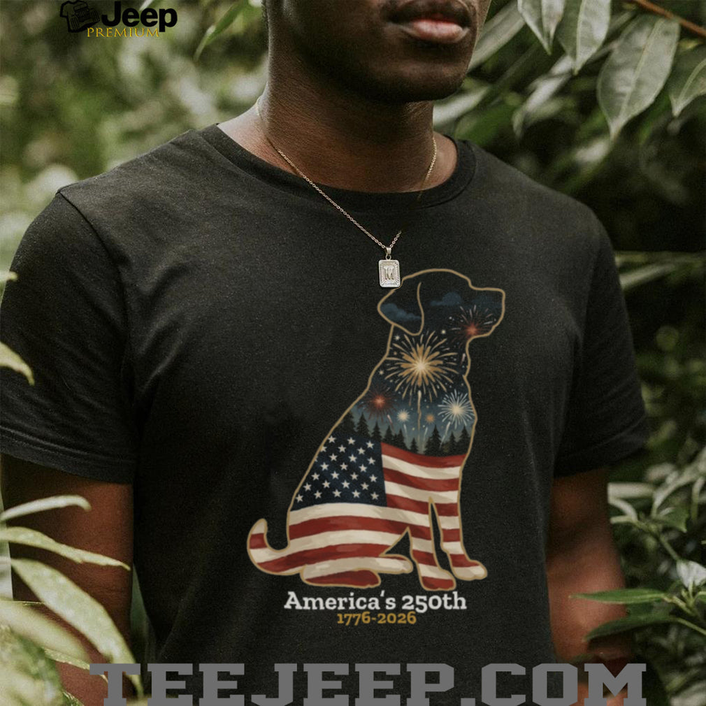 Patriotic Labrador America 250th Anniversary Fireworks Shirt
