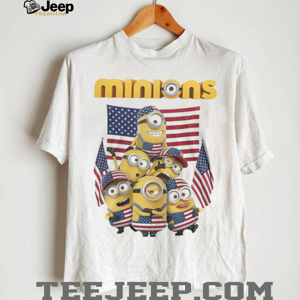 Patriotic Minions American Flag USA Pride Graphic T Shirt