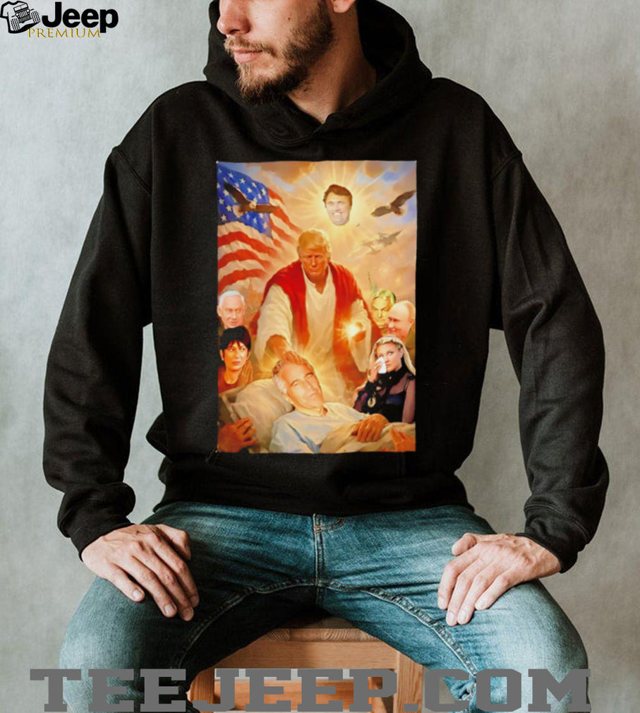 Patriotic Savior Composition Artistic Graphic T Shirt