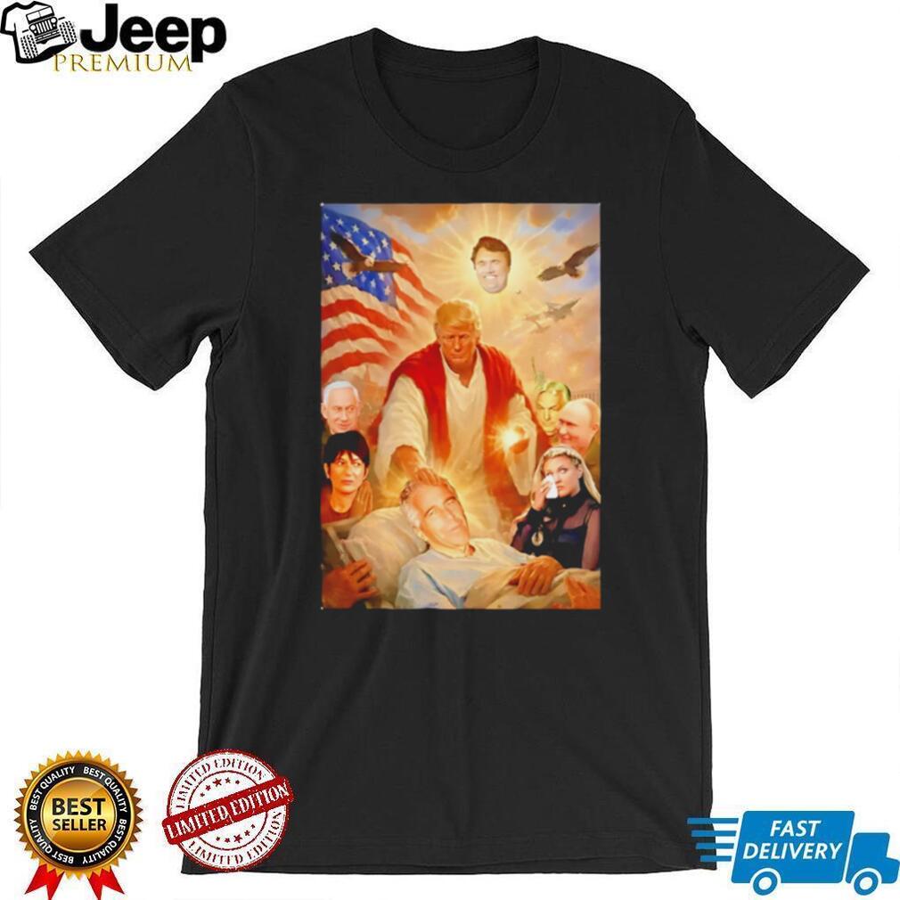 Patriotic Savior Composition Artistic Graphic T Shirt