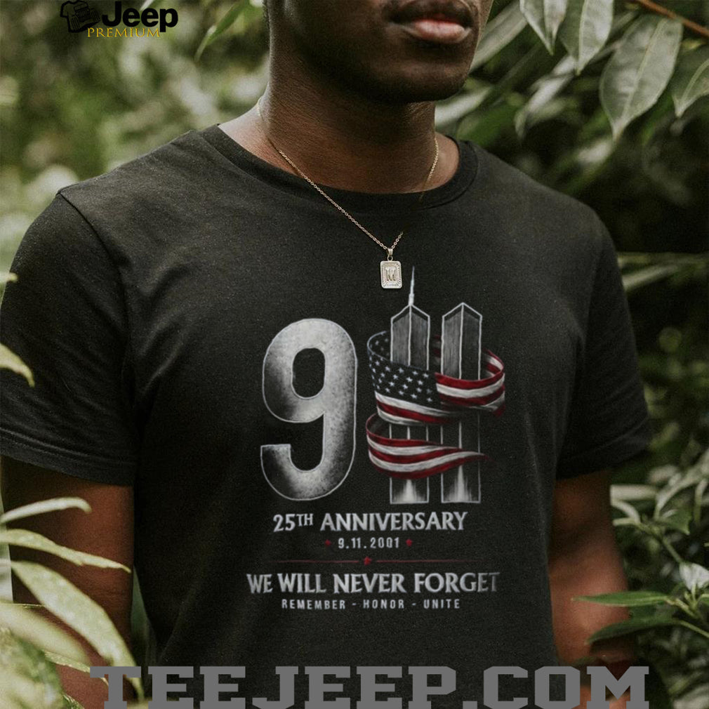 Patriotism Memorial Twin Towers 25th Anniversary Shirt