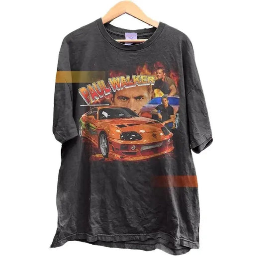Paul Walker Vintage Shirt 90s Grapic Tee Unisex Dominic Toretto Tshirt, Bootleg Horror Sweatshirt, Fast & Furious Movie, Unisex Tshirt, Menswear