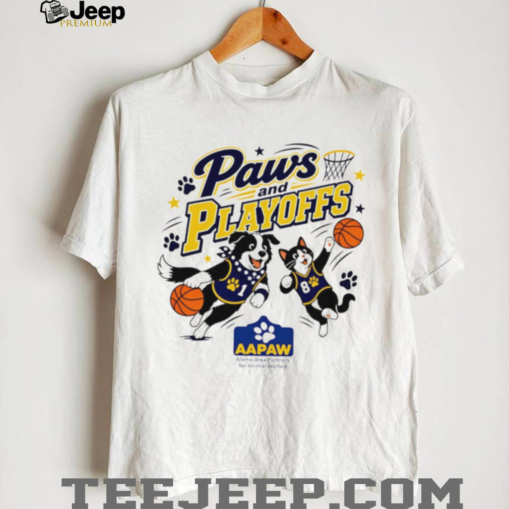 Paws and Playoffs Animal Welfare Basketball Graphic T Shirt