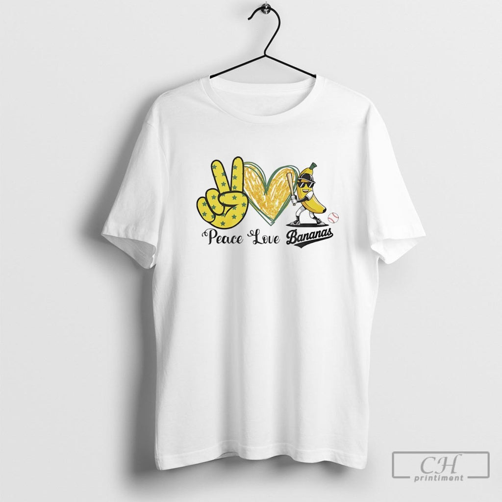 Peace Love Bananas Baseball Shirt Sweater