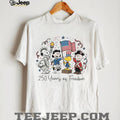 Peanuts 250 Years of Freedom Patriotic American Flag Shirt