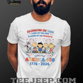 Peanuts America 250 Years Land of the Free T Shirt