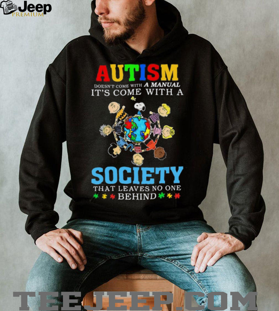 Peanuts Gang Autism Doesn’t Come With A Manual Society T Shirt