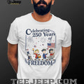 Peanuts Gang Celebrating 250 Years of Freedom Semi Quincentennial T Shirt