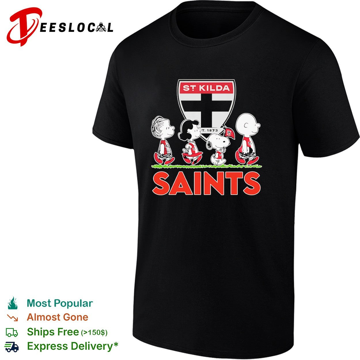 Peanuts St Kilda Saints Afl Logo And Characters shirt
