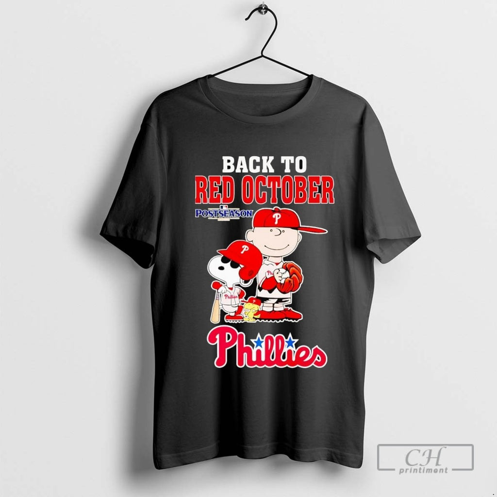 Peanuts Back To Red October Phillies 2025 Postseason Shirt Sweater