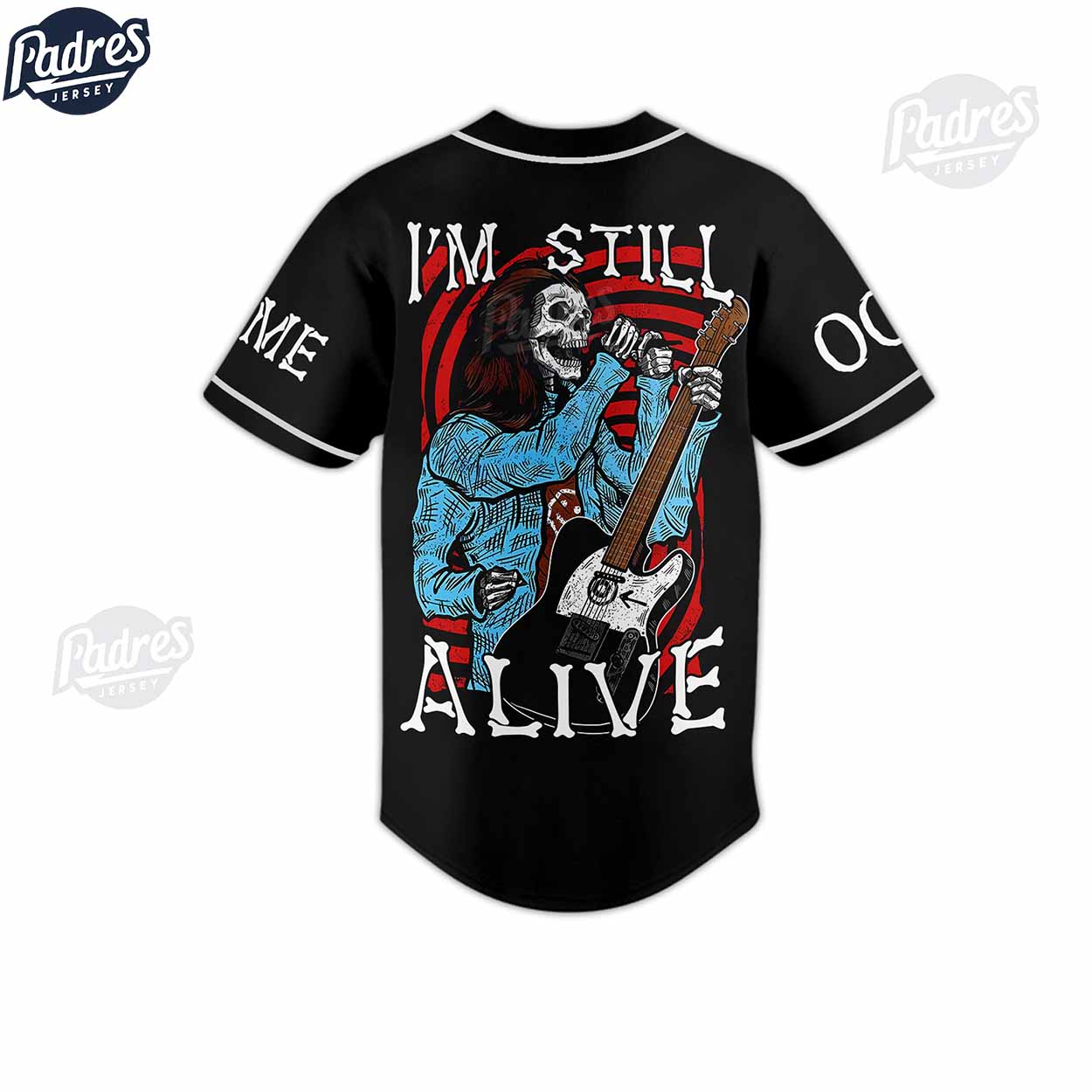 Pearl Jam I'm Still Alive Custom Baseball Jersey Style - Padres Jersey Oasis: Elevate Your Baseball Style Game... (Image 3)