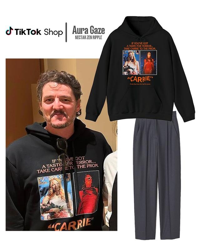 Pedro Pascal "Carrie" Unisex Hoodie - If you've got a taste for terror... Take Carrie to the prom Hoodie, Pedro Pascal Fan Merch Celebrity Crush