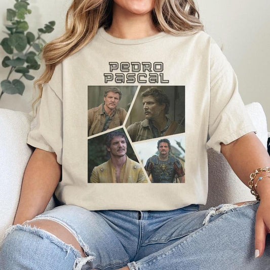 Pedro Pascal Vintage T-Shirt, Retro Funny Pedro Pascal Sweathirt, Pedro Pascal Actor Hoodie, Gift For Her Shirt For Movie Lovers
