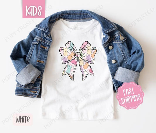 Peep Bow Kids Shirt - Easter Children's Tshirt - Cute Youth Tee Gildan Hoodie, Sweatshirt | WearSparks.com