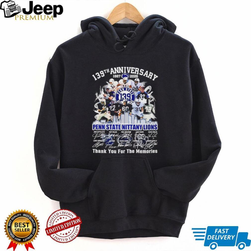 Penn State Nittany Lions 139th Anniversary (1887 2026) Commemorative T Shirt