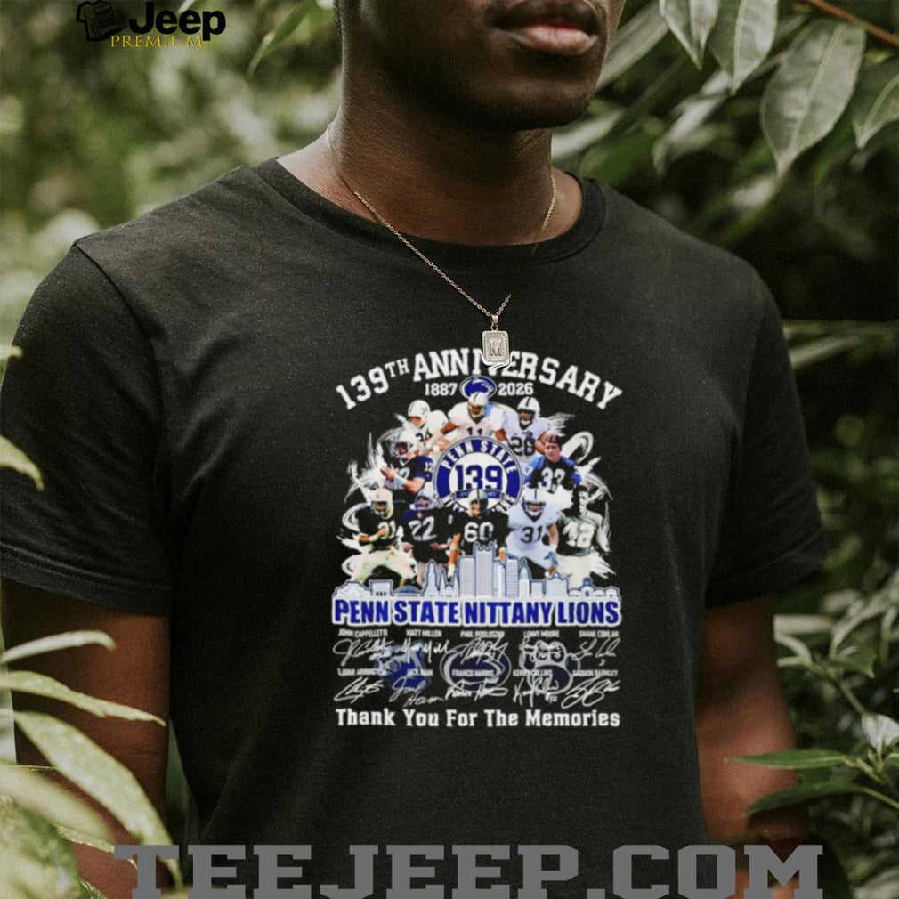 Penn State Nittany Lions 139th Anniversary (1887 2026) Commemorative T Shirt