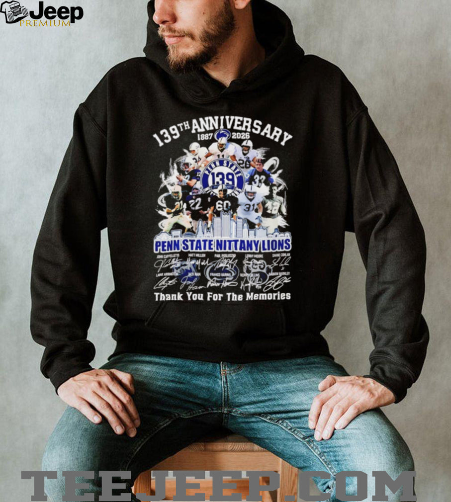 Penn State Nittany Lions 139th Anniversary (1887 2026) Commemorative T Shirt