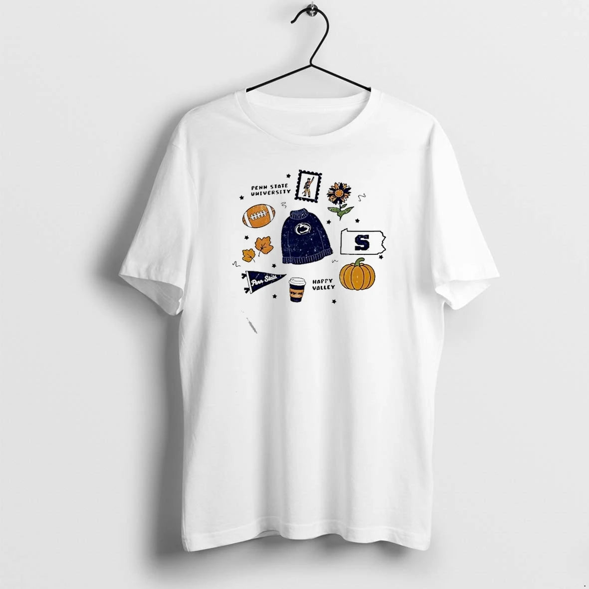 Penn State Nittany Lions Happy Valley Fall Scattered Icon Tshirts Sweater