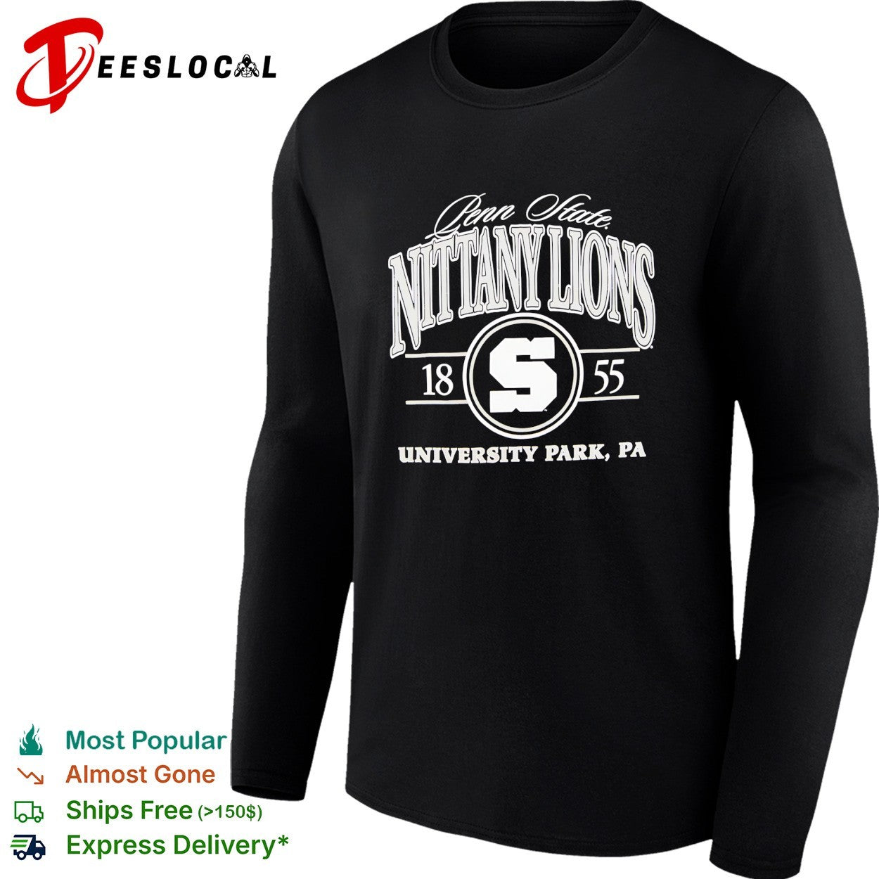 Penn State Nittany Lions University Park 1855 shirt