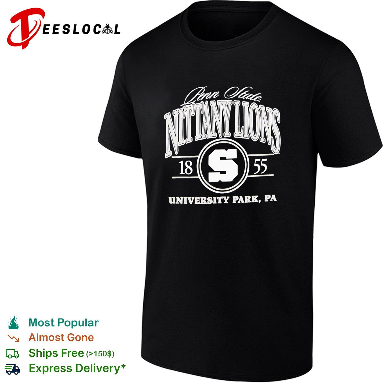 Penn State Nittany Lions University Park 1855 shirt