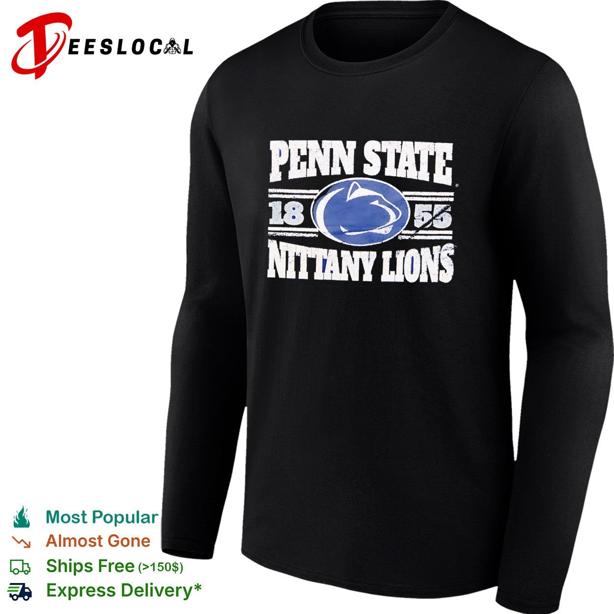 Penn State Nittany Lions lion head logo 1855 shirt