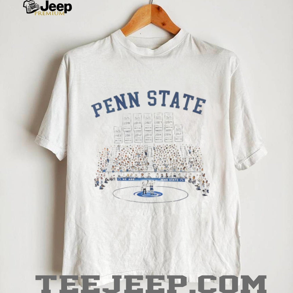 Penn State Wrestling Multi Year National Champions Commemorative T Shirt