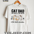 Personalized Cat Dad The Man The Myth The Snack Dealer Graphic T Shirt