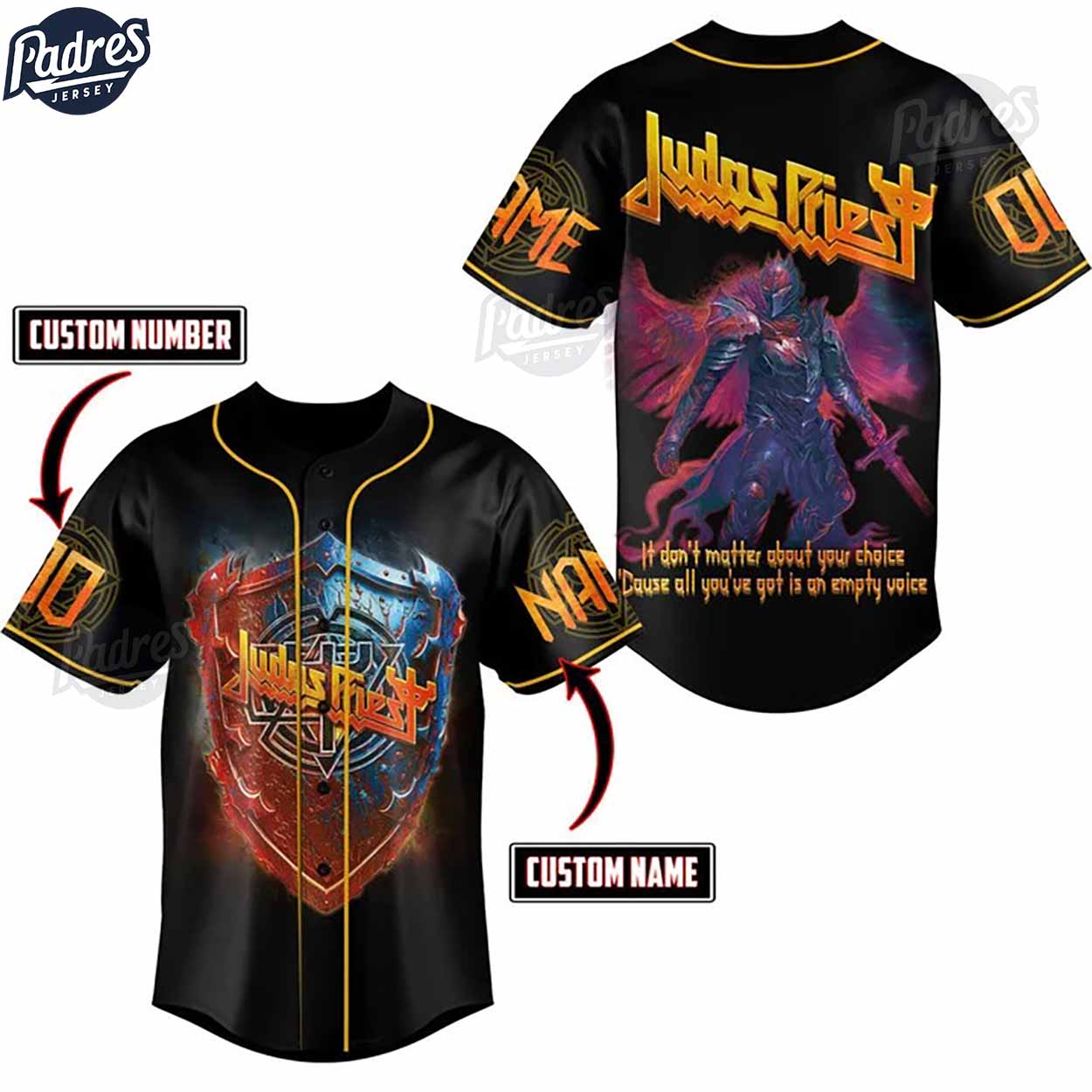 Personalized Judas Priest 2024 Baseball Jersey - Padres Jersey Oasis: Elevate Your Baseball Style Game