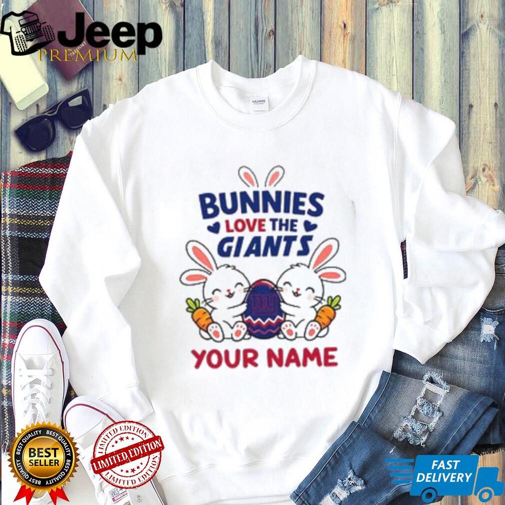 Personalized New York Giants Easter Bunny Plush t Shirt