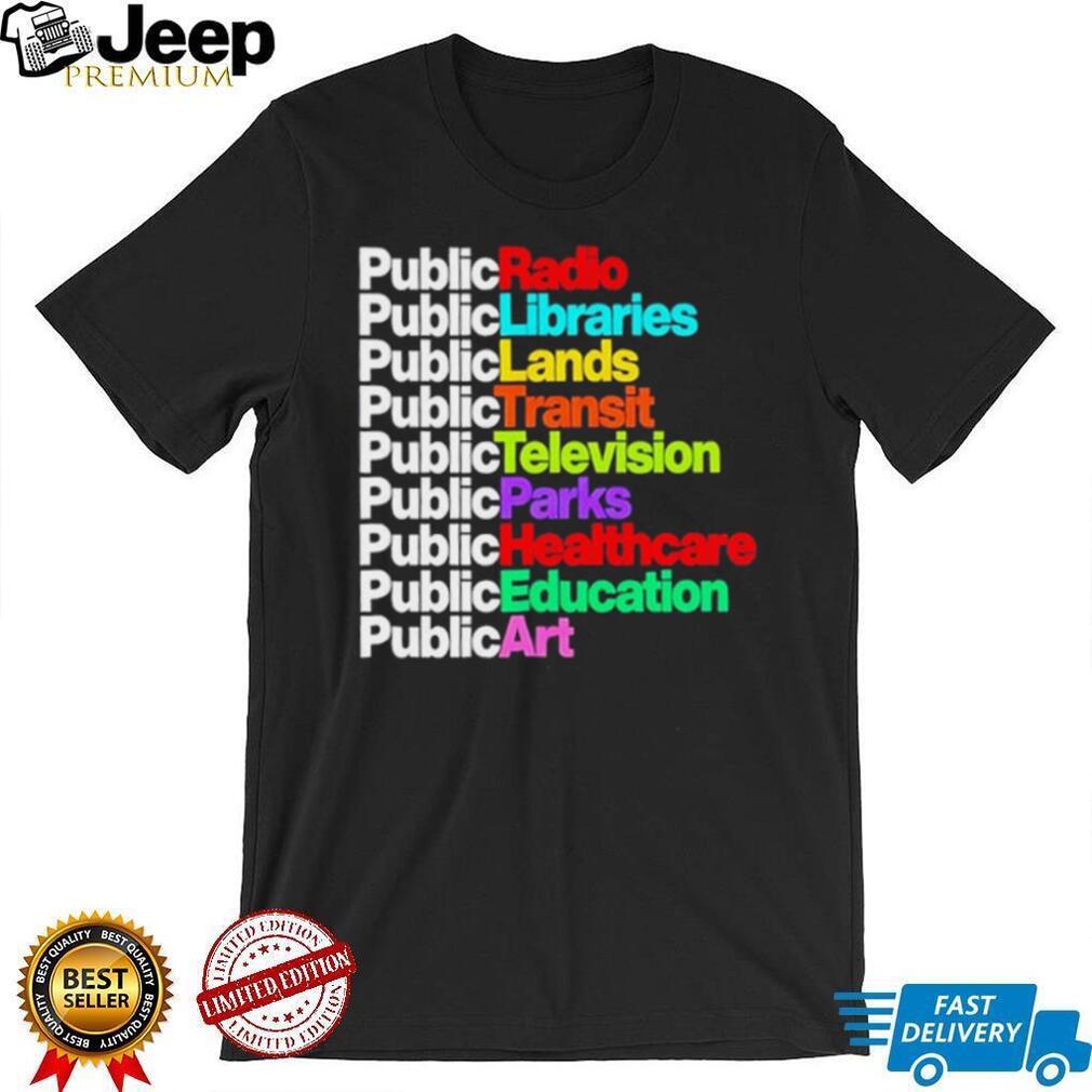 Personalized Public Radio Libraries Lands Transit Television Parks shirt