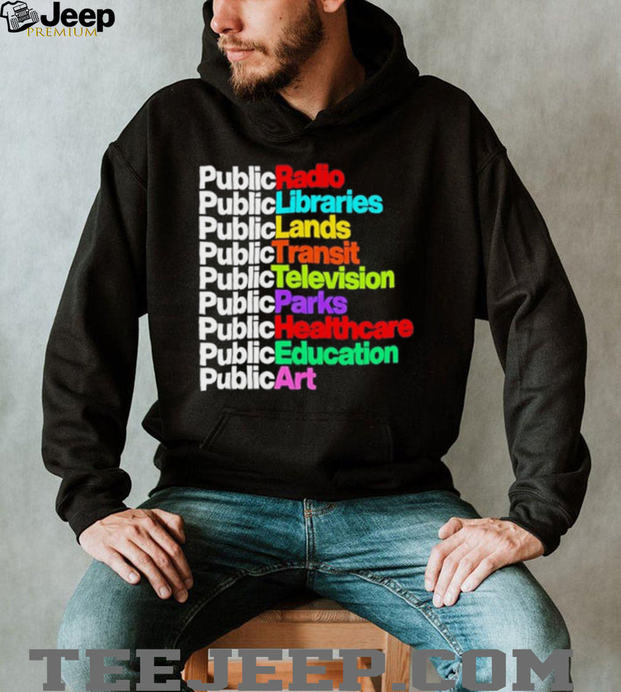 Personalized Public Radio Libraries Lands Transit Television Parks shirt