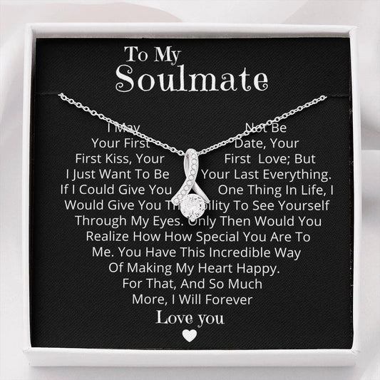 Personalized Soulmate Gifts, To My Soulmate Necklace, Christmas Gift For Her, Necklace For Wife Gift, Girlfriend Gift,...