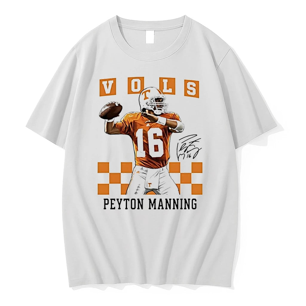 Peyton Manning 16 Tennessee Vols Football Player Signature Tshirts Sweater