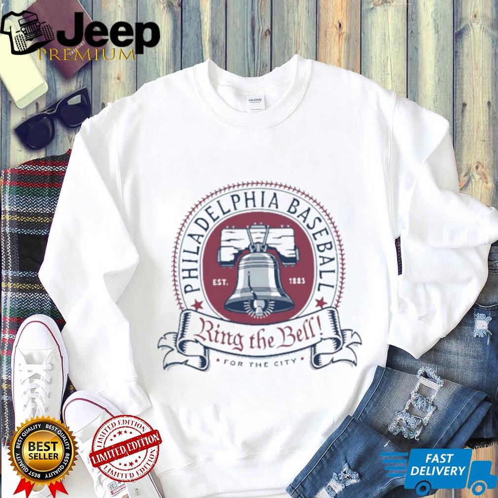 Philadelphia Baseball Ring The Bell Liberty Bell Logo T Shirt