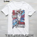 Philadelphia Basketball King James Graffiti Sports Fan Shirt