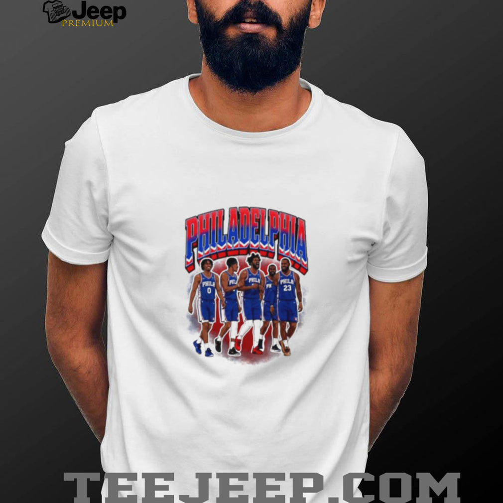 Philadelphia Basketball Starting 5 Lebron Retro shirt