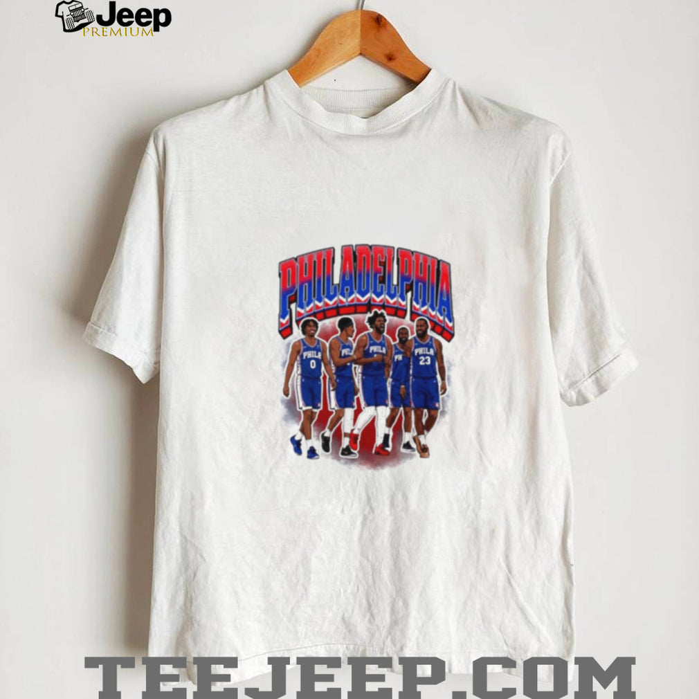Philadelphia Basketball Starting 5 Lebron Retro shirt